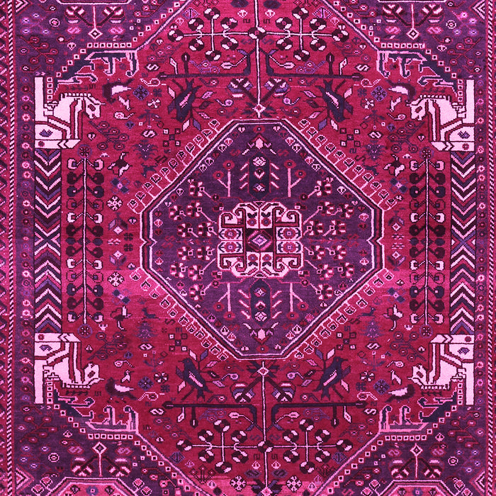 Machine Washable Persian Pink Traditional Rug, wshtr880pnk