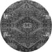 Square Persian Gray Traditional Rug, tr880gry