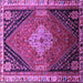 Square Persian Purple Traditional Rug, tr881pur