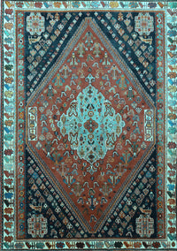 Persian Light Blue Traditional Rug, tr881lblu