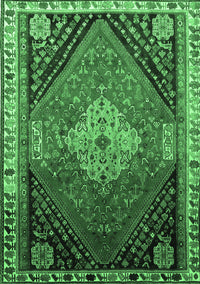 Persian Emerald Green Traditional Rug, tr881emgrn