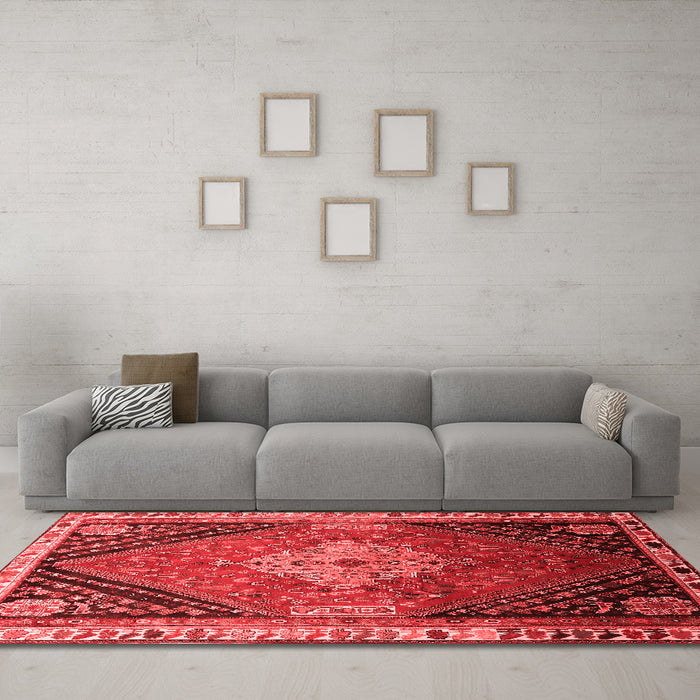 Traditional Red Washable Rugs