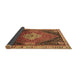 Sideview of Persian Brown Traditional Rug, tr881brn