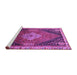 Sideview of Machine Washable Persian Purple Traditional Area Rugs, wshtr881pur