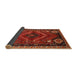 Sideview of Traditional Gold Brown Persian Rug, tr882