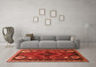 Machine Washable Persian Orange Traditional Area Rugs in a Living Room, wshtr882org