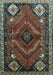 Machine Washable Persian Light Blue Traditional Rug, wshtr882lblu