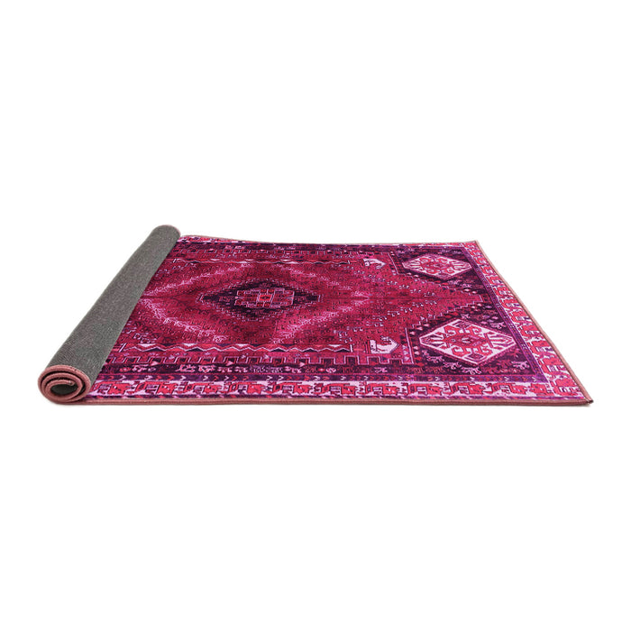 Sideview of Persian Pink Traditional Rug, tr882pnk