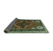 Sideview of Persian Turquoise Traditional Rug, tr882turq