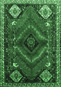 Persian Emerald Green Traditional Rug, tr882emgrn
