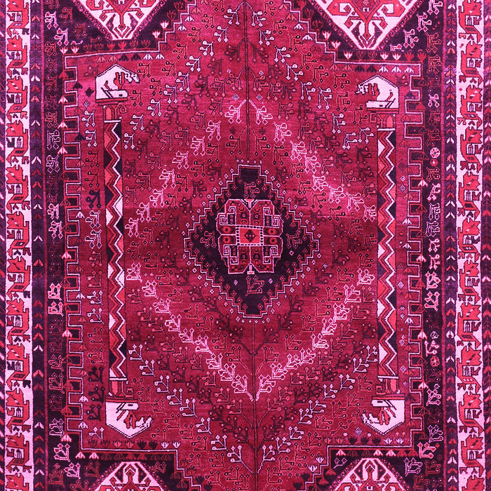 Machine Washable Persian Pink Traditional Rug, wshtr882pnk