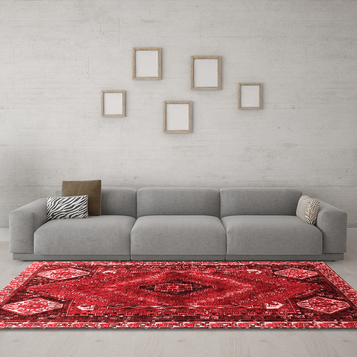 Traditional Red Washable Rugs