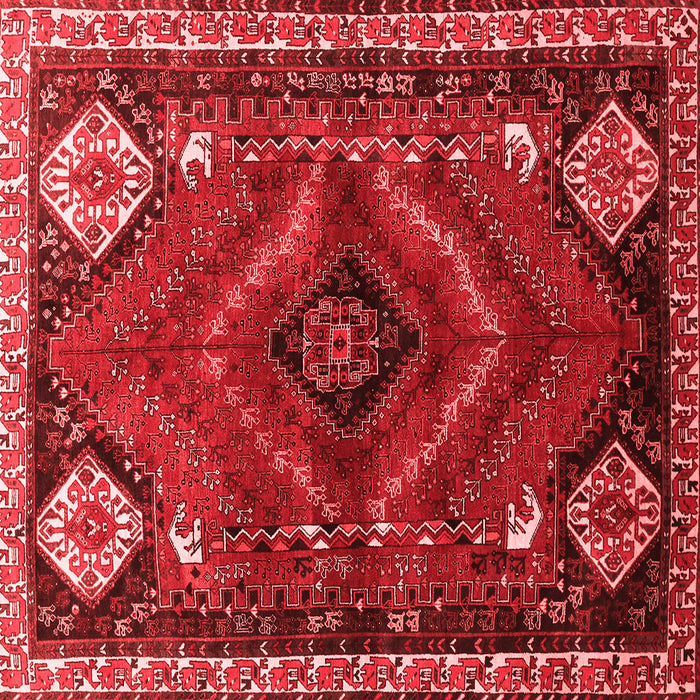 Machine Washable Persian Red Traditional Rug, wshtr882red