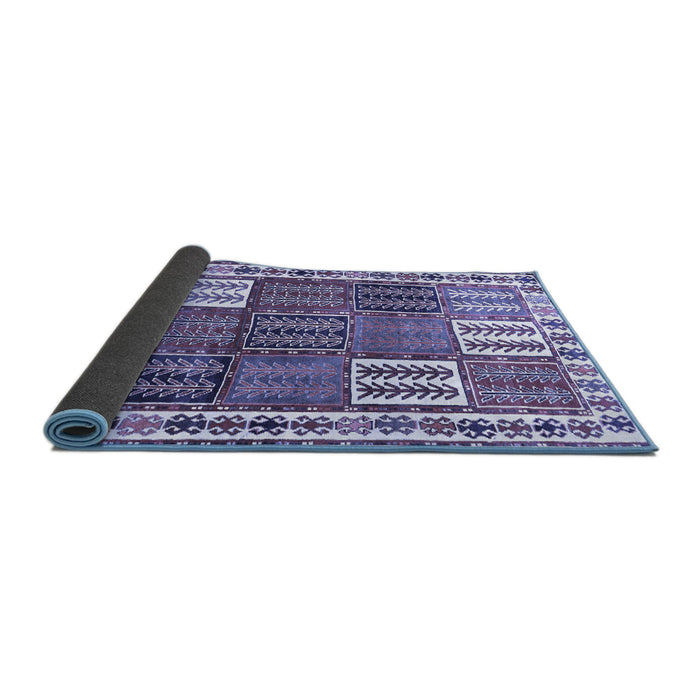 Sideview of Persian Blue Traditional Rug, tr883blu