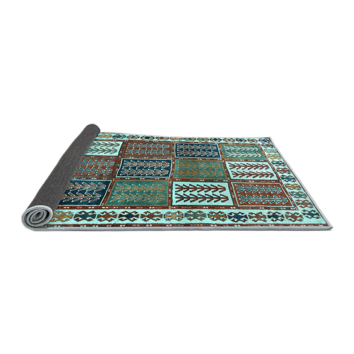 Sideview of Persian Light Blue Traditional Rug, tr883lblu