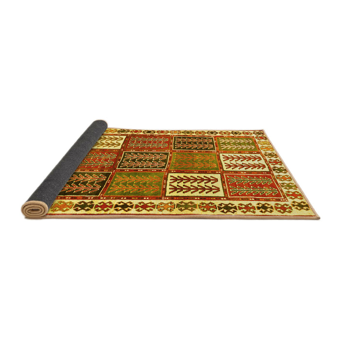 Sideview of Persian Yellow Traditional Rug, tr883yw