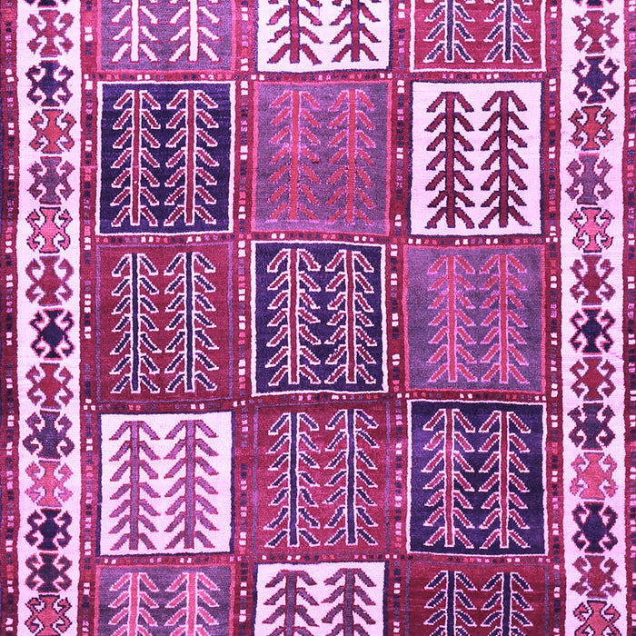 Machine Washable Persian Purple Traditional Area Rugs, wshtr883pur