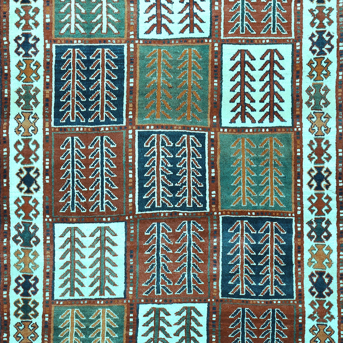 Machine Washable Persian Light Blue Traditional Rug, wshtr883lblu