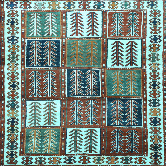 Square Persian Light Blue Traditional Rug, tr883lblu