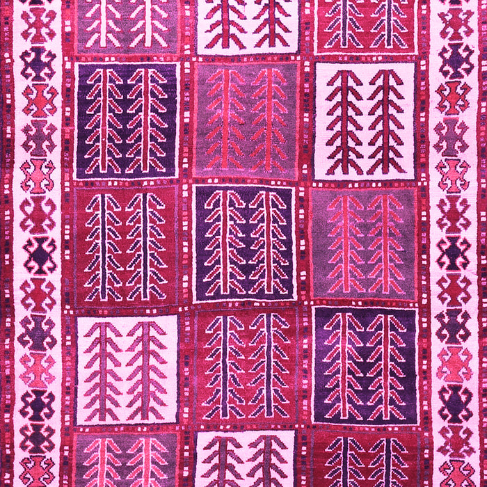 Machine Washable Persian Pink Traditional Rug, wshtr883pnk