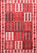 Persian Red Traditional Area Rugs