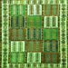 Serging Thickness of Persian Green Traditional Rug, tr883grn
