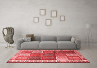 Machine Washable Persian Red Traditional Rug, wshtr883red