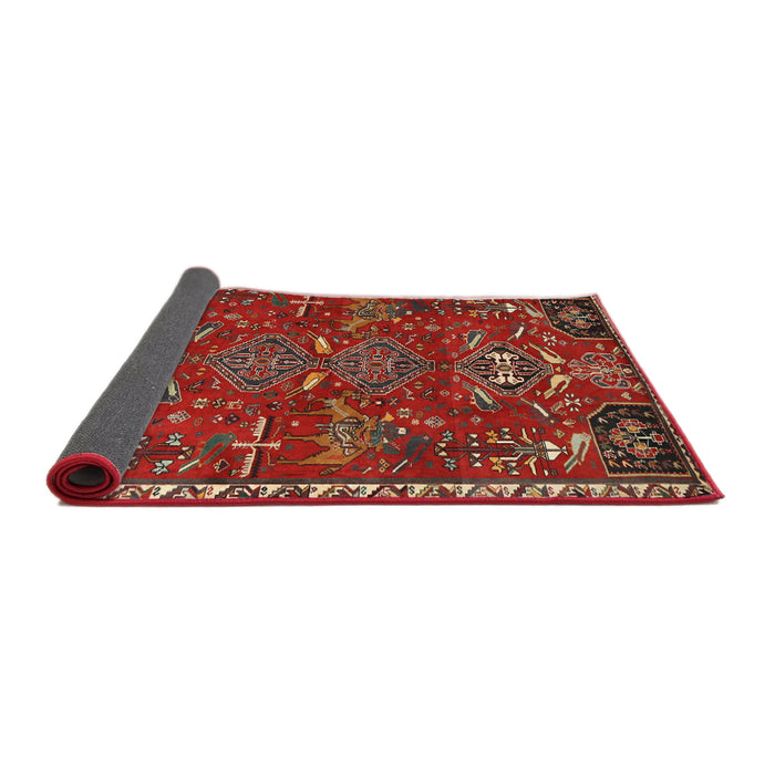 Sideview of Traditional Red Persian Rug, tr884