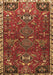 Machine Washable Persian Brown Traditional Rug, wshtr884brn