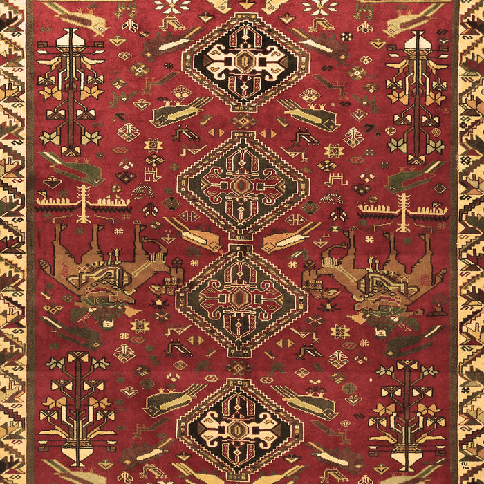 Machine Washable Persian Brown Traditional Rug, wshtr884brn