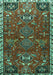 Persian Turquoise Traditional Rug, tr884turq