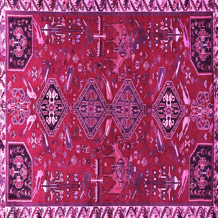 Square Persian Pink Traditional Rug, tr884pnk
