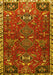 Machine Washable Persian Yellow Traditional Rug, wshtr884yw