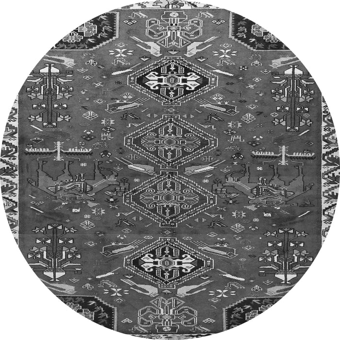 Square Persian Gray Traditional Rug, tr884gry