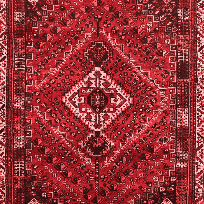 Machine Washable Persian Red Traditional Rug, wshtr885red