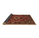 Sideview of Persian Brown Traditional Rug, tr885brn