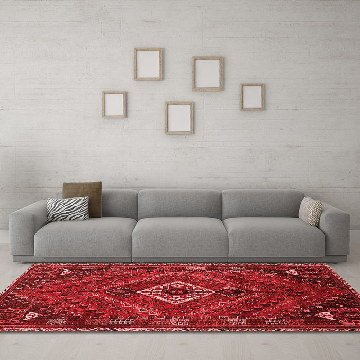 Traditional Red Washable Rugs