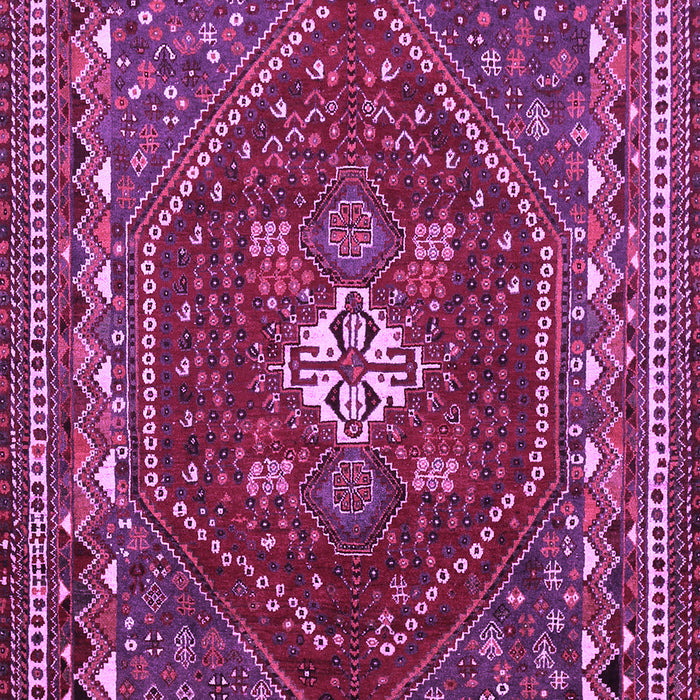 Machine Washable Persian Purple Traditional Area Rugs, wshtr886pur