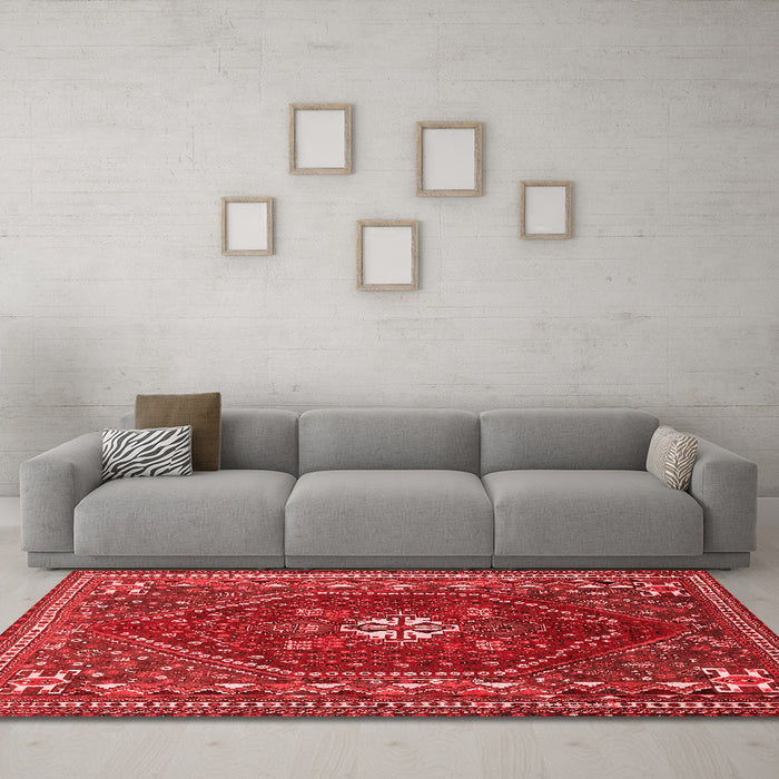 Traditional Red Washable Rugs