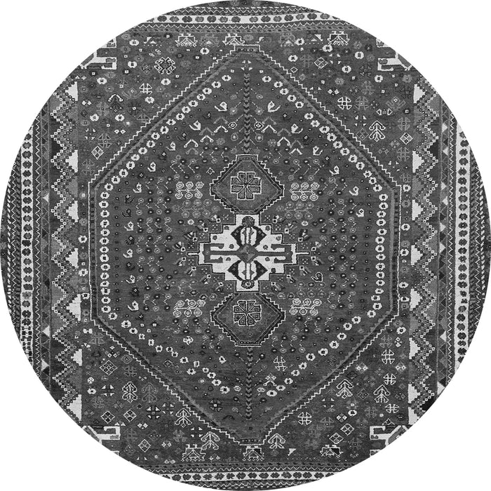 Square Persian Gray Traditional Rug, tr886gry