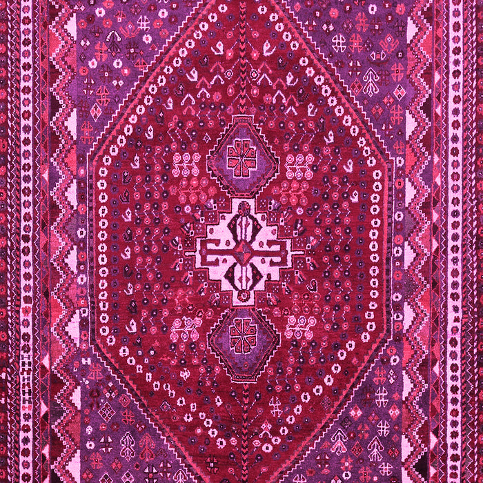 Machine Washable Persian Pink Traditional Rug, wshtr886pnk