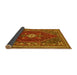Sideview of Persian Yellow Traditional Rug, tr886yw