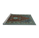 Sideview of Machine Washable Persian Light Blue Traditional Rug, wshtr886lblu