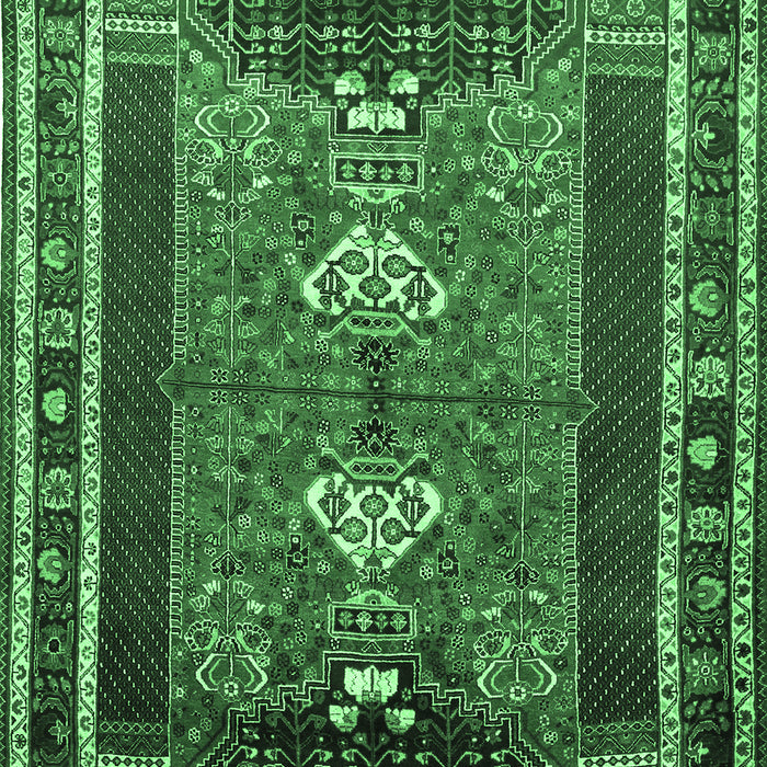 Persian Emerald Green Traditional Rug, tr887emgrn