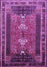 Machine Washable Persian Purple Traditional Area Rugs, wshtr887pur