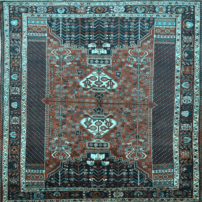 Square Persian Light Blue Traditional Rug, tr887lblu
