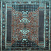 Square Persian Light Blue Traditional Rug, tr887lblu