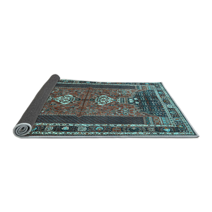 Sideview of Persian Light Blue Traditional Rug, tr887lblu