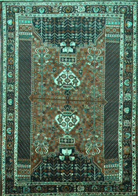 Persian Turquoise Traditional Rug, tr887turq