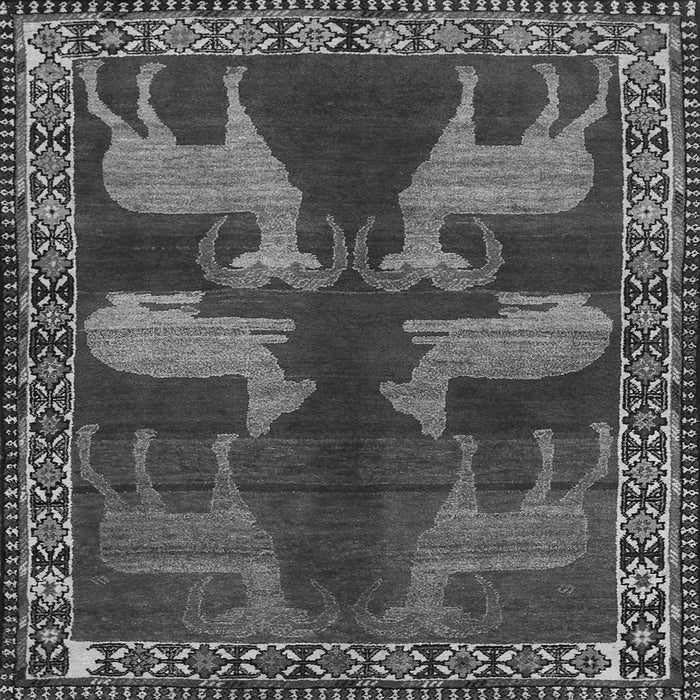 Serging Thickness of Persian Gray Traditional Rug, tr888gry